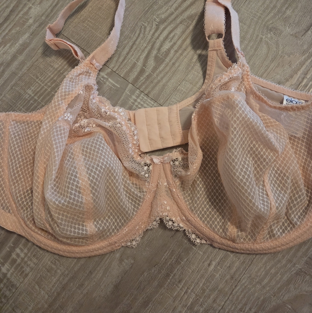 Elomi 40G NWOT Blush Lace Mesh Bra